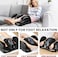 Foot &amp; Leg Massager &ndash; Deep Tissue Finger Pressure Calf &amp; Foot Massage Machine, Reflexology Therapy for Circulation &amp; Pain Relief, Adjustable Speed &amp; Heat