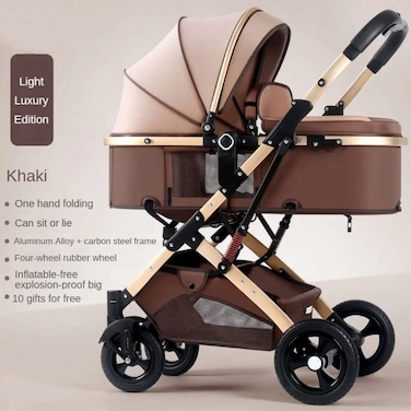 Cool Berry Lightweight Travel Stroller &ndash; Compact Folding Umbrella Stroller with Multi-Position Reclining Seat, Pop-Up Sun Visor, All-Terrain Wheels 
