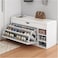 Multi-Functional Shoe Storage Bench &ndash; Entryway Shoe Cabinet with Soft Cushion Seat, Hidden Storage, and Sturdy Design &ndash; Space-Saving Shoe Changing Stool