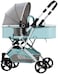 Cool Berry Infant Stroller &ndash; High Landscape Foldable Baby Stroller with Shock-Absorbing Rubber Wheels, Adjustable Canopy &amp; Reclining Seat &ndash; Lightweight