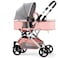 Cool Berry Infant Stroller &ndash; High Landscape Foldable Baby Stroller with Shock-Absorbing Rubber Wheels, Adjustable Canopy &amp; Reclining Seat &ndash; Lightweight