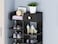 Modern Entryway Shoe Rack Storage Cabinet with Mirror &ndash; Wooden Shoe Stand &amp; Display Organizer with Shelves &amp; Doors &ndash; Space-Saving Shoe Storage
