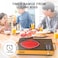 Electric Ceramic Cooktop, 2200W Single Burner Hot Plate, Infrared Cooktop with Sensor Touch Control, 9 Power Levels, Child Safety Lock, Portable Countertop Stove