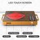 Electric Ceramic Cooktop, 2200W Single Burner Hot Plate, Infrared Cooktop with Sensor Touch Control, 9 Power Levels, Child Safety Lock, Portable Countertop Stove