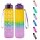 1L Motivational Water Bottle &ndash; Eco-Friendly Tritan Plastic, BPA-Free, Recyclable, Leakproof, Time Marker, Sports &amp; Gym Hydration for Fitness, Travel, Office
