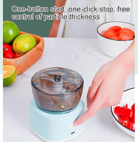 Mini Wireless Food Chopper &ndash; USB Rechargeable Electric Garlic &amp; Vegetable Grinder, 250ML Portable Meat Processor for Nuts, Ginger, Chili, Baby Food