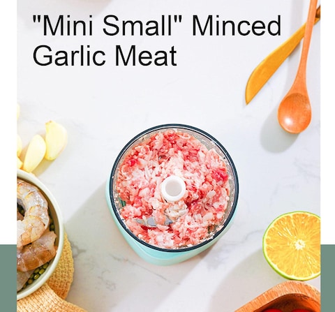 Mini Wireless Food Chopper &ndash; USB Rechargeable Electric Garlic &amp; Vegetable Grinder, 250ML Portable Meat Processor for Nuts, Ginger, Chili, Baby Food