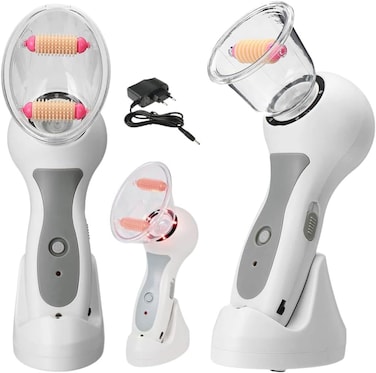 جهاز تدليك مضاد للسيلوليت بتقنية LED للنساء - جهاز تدليك للجسم بالفراغ، رؤوس قابلة للتبديل، شد وتقوية، تصميم احترافي عالي الجودة