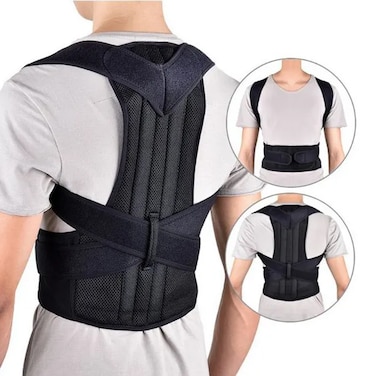 Back Posture Corrector - Adjustable Shoulder &amp; Back Corrector for Improved Posture, Pain Relief, and Comfort - Breathable &amp; Comfortable Design