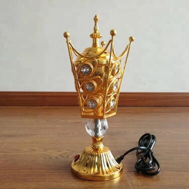 Home Electric Metal Incense Burner &ndash; Aromatherapy Essential Oil Diffuser for Home, Office, and Meditation &ndash; Stylish and Efficient Electric Incense Holder