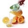 Manual Citrus Juicer with Built-in Measuring Cup &ndash; Multi-Function Lemon, Orange &amp; Lime Squeezer with Ergonomic Handle, Non-Slip Base, and Easy-Pour Spout