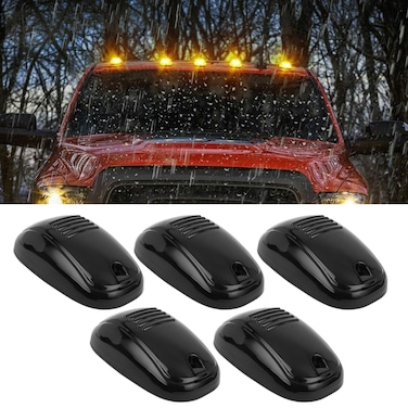 مصباح سقف السيارة، مجموعة من 5 مصابيح LED فاخرة - عالية الوضوح، مقاومة للماء، طويلة العمر، للسيارات والشاحنات والمركبات الترفيهية والبيوت المتنقلة