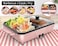 2-in-1 Mini BBQ Electric Grill &amp; Korean Hot Pot &ndash; Compact Smokeless Indoor Grill &amp; Hotpot for Family, Parties, and Outdoor Events
