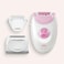 Braun Silk-&Eacute;pil 3270 Epilator for Long-Lasting Hair Removal, 20 Tweezers, 3 Extra Attachments, Wet &amp; Dry Use, Smooth Skin for Up to 4 Weeks &ndash; White/Pink
