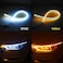 Flexible LED Daytime Running Lights (DRL) with Sequential Turn Signal &ndash; Universal Car Strip Lights for Headlights, Waterproof, Super Bright