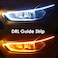 Flexible LED Daytime Running Lights (DRL) with Sequential Turn Signal &ndash; Universal Car Strip Lights for Headlights, Waterproof, Super Bright