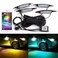 شريط إضاءة نيون أسفل السيارة – مجموعة إضاءة LED RGB أسفل الهيكل مع تنشيط صوتي وجهاز تحكم عن بعد، إضاءة زخرفية خارجية مقاومة للماء بقوة 12 فولت
