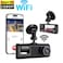 Car DVR Dash Cam with WiFi Control   Full HD 1080P Vehicle Camera with Night Vision, Loop Recording, G-Sensor, Parking Monitor   Wide-Angle Dashboard Camera