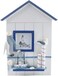 Mediterranean Style Key Cabinet &ndash; Wall-Mounted Wooden Key Box with Bird Design, Hanging Key Storage Case for Entryway, Hallway &amp; Home D&eacute;cor
