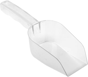 Multipurpose Ice Scoop &ndash; Durable Plastic Scoop for Ice, Pet Food, Candy, Flour &amp; Dry Goods &ndash; Lightweight &amp; Easy-to-Use Household Kitchen Utility Tool
