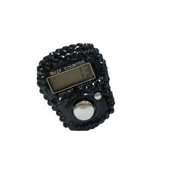 عداد التسبيح الرقمي – عداد إلكتروني للأصابع مع شاشة LCD للصلاة والذكر والتأمل والعد – خاتم عداد أصابع صغير محمول لشهر رمضان
