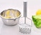 Stainless Steel Mashed Potato Maker - Vegetable and Fruit Mashing Tool, Durable Kitchen Utensils for Smooth Mash, Perfect for Cooking