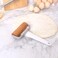 Pizza Dough Roller Wooden Rolling Pin &ndash; Non-Stick, Durable Cookie Rolling Pin with Comfortable Plastic Handle for Baking, Pizza,