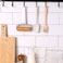 Pizza Dough Roller Wooden Rolling Pin &ndash; Non-Stick, Durable Cookie Rolling Pin with Comfortable Plastic Handle for Baking, Pizza,