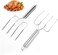 Lifter Serving Set &ndash; Stainless Steel Poultry Roast Forks &amp; BBQ Meat Fork Set, Durable Turkey Carving Forks for Roasting, Grilling, and Serving