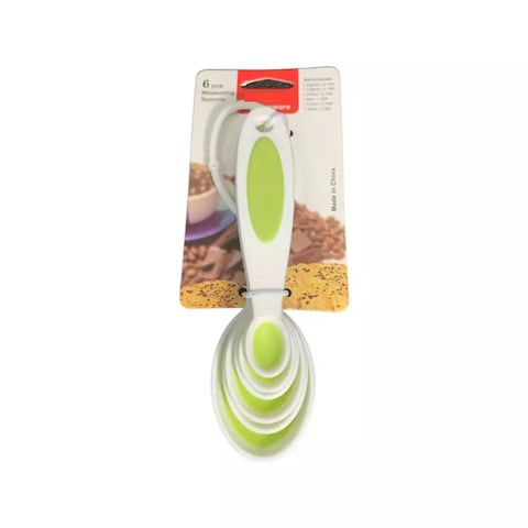Kitchenware Measuring Spoons Set (6 Pieces) &ndash; Stainless Steel, Accurate Measurement for Cooking &amp; Baking, Dishwasher Safe, Durable