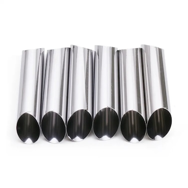 6pcs Stainless Steel Nonstick Cream Horn Mold Set &ndash; Premium Baking Molds for Puff Pastry, Cream Horns, &amp; Cones &ndash; Durable, Easy to Clean