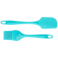 Silicone Brush &amp; Spatula Set with Plastic Handle - Non-Stick, Heat-Resistant, Durable Kitchen Utensils for Cooking, Baking &amp; Grilling