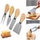Cheese Knife Set &ndash; 6-Piece Stainless Steel &amp; Wooden Handle Cheese Knives for Cutting, Spreading &amp; Serving &ndash; Butter Spreader, Fork, Flat Shovel, Slicer &amp; Spatula