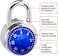 Combination Lock for Gym Lockers &ndash; Heavy Duty Locker Padlock, 4-Digit Blue Combination Lock, Pack of 1 &ndash; Ideal Security Lock for School, Gym, Locker Room, and Travel
