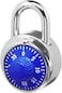 Combination Lock for Gym Lockers &ndash; Heavy Duty Locker Padlock, 4-Digit Blue Combination Lock, Pack of 1 &ndash; Ideal Security Lock for School, Gym, Locker Room, and Travel
