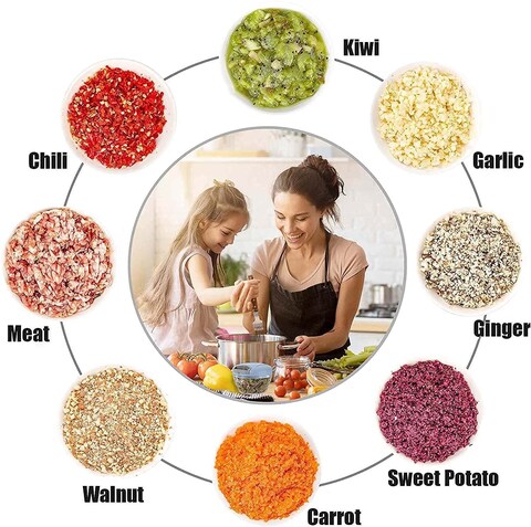 Home Essentiall Manual Vegetable Chopper Large Hand-Press Steel Cutter for Onion, Tomato, Potato, Salad
