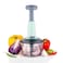 Home Essentiall Manual Vegetable Chopper Large Hand-Press Steel Cutter for Onion, Tomato, Potato, Salad