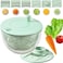 Large Salad Spinner &amp; Vegetable Chopper  6-Blade Lettuce Dehydrator, Fruit Spinner &amp; Strainer  Multipurpose Spin Chopper with Cutting Board for Easy Meal Prep
