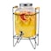 Glass Beer Barrel with Faucet &ndash; 5L/10L Cold Drink Dispenser for Beer, Juice, Wine &amp; Beverages   Stylish Beverage Storage &amp; Serving Container with Tap