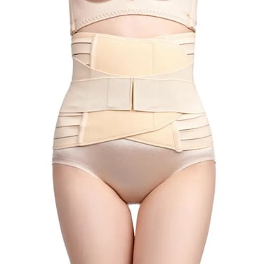 حزام بطن قابل للتنفس بعد الولادة ودعم الظهر وحزام حمل للأمهات لاستعادة البطن ودعم الخصر والظهر، قابل للتعديل ومريح