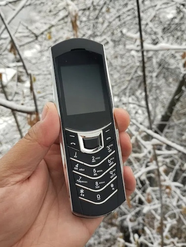 2G Unlocked Non-Smart Mobile Phone  Dual SIM Keypad Cell Phone with Large Buttons, Loud Speaker, Metal Shell &amp; Long Battery Life Ideal for Seniors &amp; Simple Use
