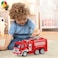 Remote Control Fire Truck Toy - Kids Fire Truck with Lights and Sounds, Simulation Rescue Vehicle with Extendable Ladder, Interactive Fire Truck