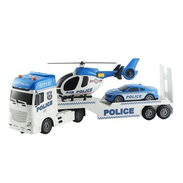 Mighty Machines Large Police Helicopter Toy &ndash; Lights &amp; Sound, Rescue Copter with Spinning Propellers &amp;  Police Vehicle Playset for Kids, Boys &amp; Girls (Ages 3+)

