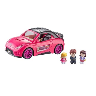 مجموعة بيت الدمى الصغير من لولي تويز - نموذج محاكاة سيارة سيدان وسيارة رياضية، سيارة لعبة واقعية للبنات والأولاد، ملحقات بيت الدمى للعب الخيالي، هدية ممتعة للأطفال