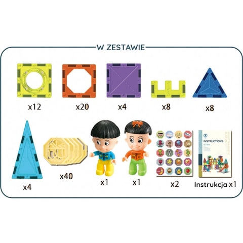 98-Piece Magnetic Tiles Set for Kids &ndash; STEM Building Toys &amp; Educational Games, Colorful Magnetic Construction Blocks for Creative Play, Ideal for Boys &amp; Girls
