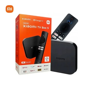 Xiaomi Mi TV Box S 2nd Gen - Original Global Version, Quad-Core 4K HD Android Smart TV Box, Voice Remote, Supports Netflix, YouTube, Google Assistant
