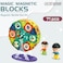 مجموعة مكعبات بناء مغناطيسية من 71 قطعة DIY عجلة فيريس - لعبة STEM ثلاثية الأبعاد للأطفال، مجموعة بناء تعليمية، لعب إبداعي، هدية رائعة للأولاد والبنات