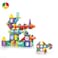 مجموعة مكعبات بناء مغناطيسية STEM للأطفال - مجموعة ألعاب تعليمية DIY Marble Run Puzzle للأطفال الصغار - ألعاب بناء آمنة ومبتكرة
