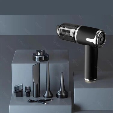 2-in-1 Electric Leaf Blower &amp; 120000PA Car Vacuum Cleaner &ndash; Mini Portable Wireless Handheld Cleaner, High-Power Air Duster for Car, Home, Office Cleaning
