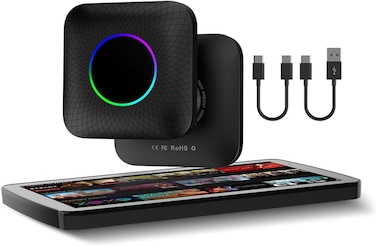 محول كار بلاي AI Box 3.0 - كار بلاي سلكي ولاسلكي، نظام تحديد المواقع العالمي (GPS) مدمج، أندرويد 13.0، معالج ثماني النواة، بلوتوث مزدوج، دعم يوتيوب، فتحات بطاقة SIM وTF